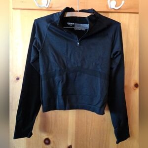 🖤 Victoria’s Secret PINK Seamless Black Long Sleeve Top 🖤 M/L